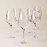 Tuscany Classics Angled Optic Wine Glasses, Set Of 6